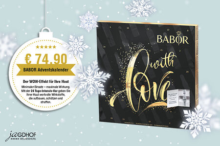 Babor Adventskalender 2020 im Wellnesshotel bestellen